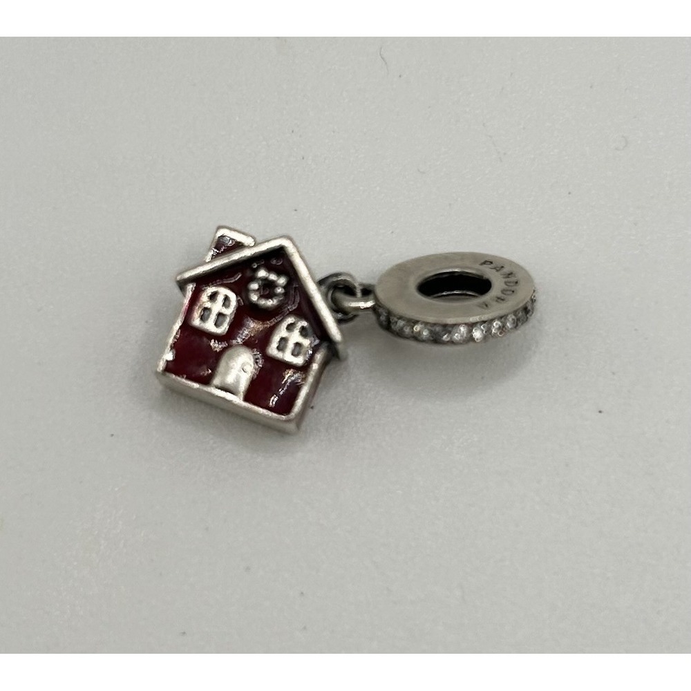 AUTHENTIC PANDORA COZY CHRISTMAS HOUSE DANGLE‎ CHARM (RETIRED) #797517EN27